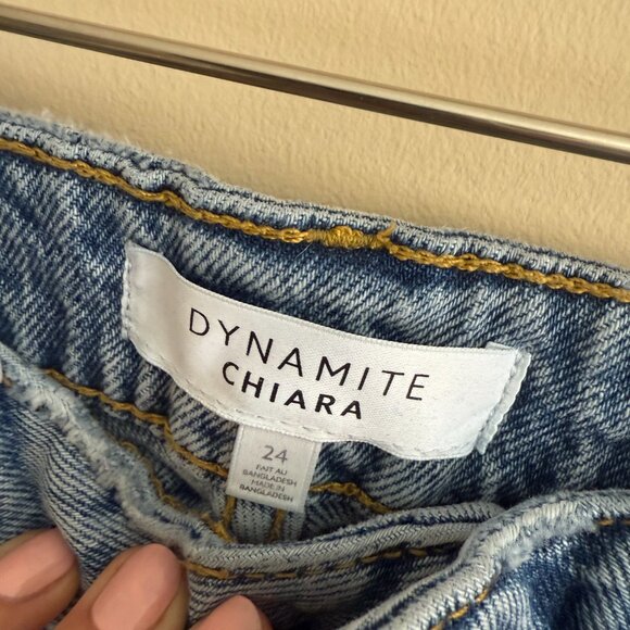 Dynamite Chiara Ultra High Rise Slim Straight Jean - Picture 3 of 3
